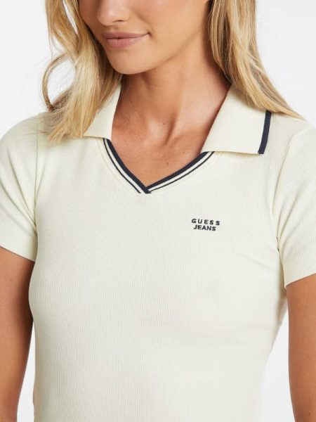 Strakke Polo Met Geborduurd Logo