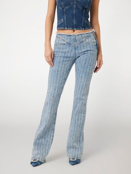 Wijd Uitlopende Jeans Lage Taille