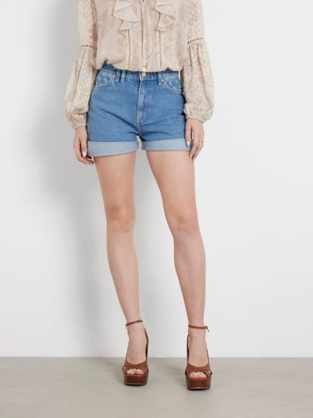 Denim Shorts Hoge Taille