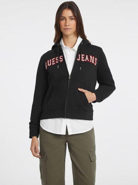 Sweater Met Rits Met Logopatch Van Chenille