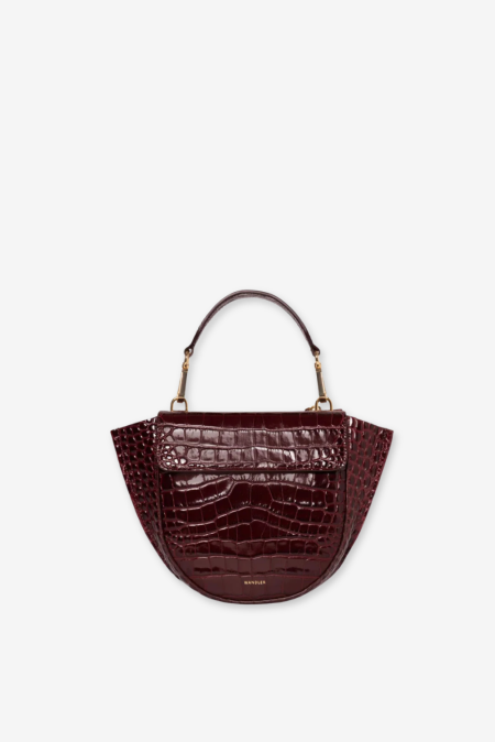 Wandler crossbody Hortensia Mini 000025-2049 bordeaux croco