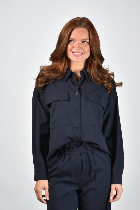 Weekend Max Mara blouse Mulino 001 navy