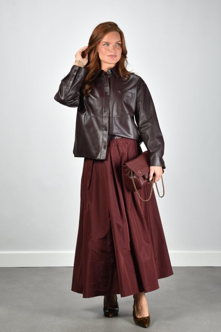 Weekend Max Mara rok Curvato 007 bordeaux
