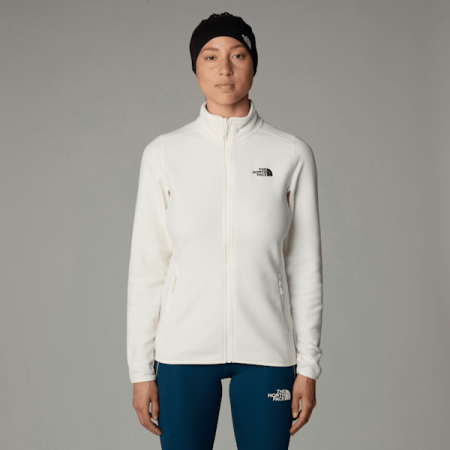 The North Face 100 Glacier-fleece Met Volledige Rits Voor Dames White Dune-npf female