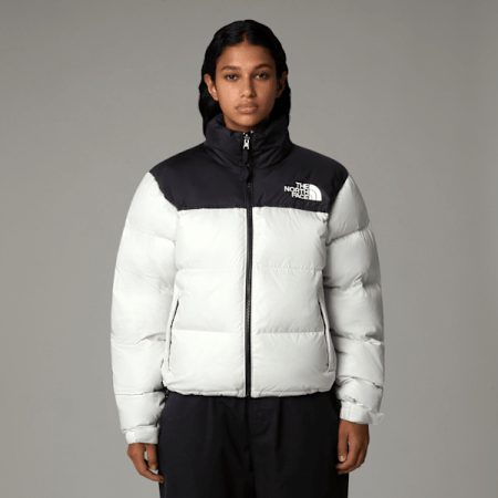 The North Face 1996 Retro Nuptse-jas Voor Dames White Dune-tnf Black female