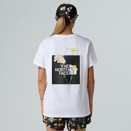 The North Face Alpine Flower-t-shirt Met Relaxte Pasvorm Voor Dames Tnf White female