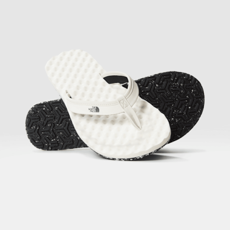 The North Face Base Camp Mini Ii-teenslippers Voor Dames Gardenia White-tnf Black female