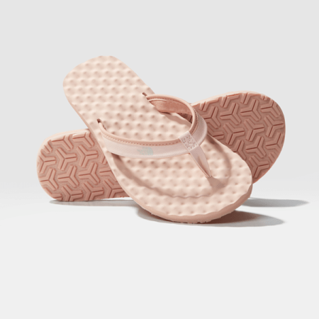 The North Face Base Camp Mini Ii-teenslippers Voor Dames Cafe Creme-evening Sand Pink female