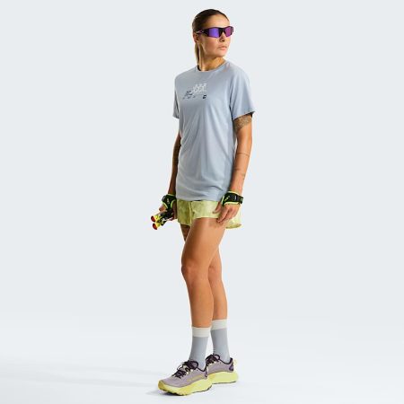 The North Face Bitmap Silhouet Graphic T-shirt Voor Dames Frost Grey female