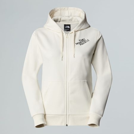 The North Face Blanca Peak-hoodie Met Volledige Rits Voor Dames White Dune female