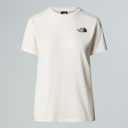 The North Face Blanca-t-shirt Voor Dames White Dune female