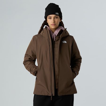 The North Face Carto Mono Triclimate 3-in-1-jas Met Capuchon Voor Dames Smokey Brown female