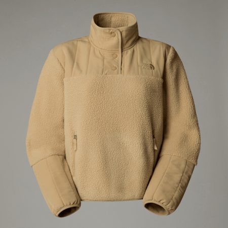 The North Face Cragmont-fleece Met Kwartrits Voor Dames Khaki Stone female