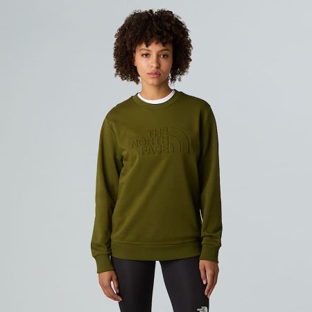 The North Face Sweatshirt Met Ronde Hals Voor Dames Forest Olive female