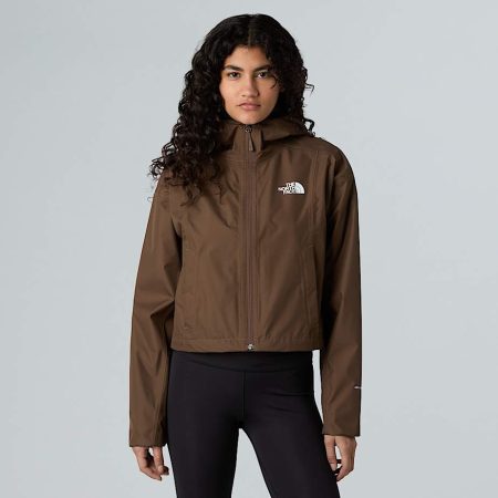 The North Face Cropped Quest-jas Voor Dames Smokey Brown female