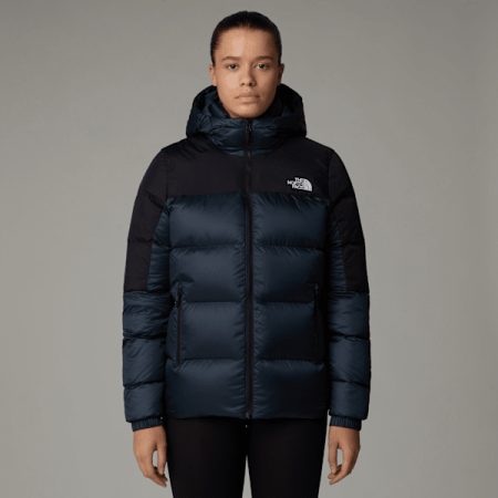 The North Face Diablo 2.0-donsjas Met Capuchon Voor Dames Shady Blue Black Heather-tnf Black female