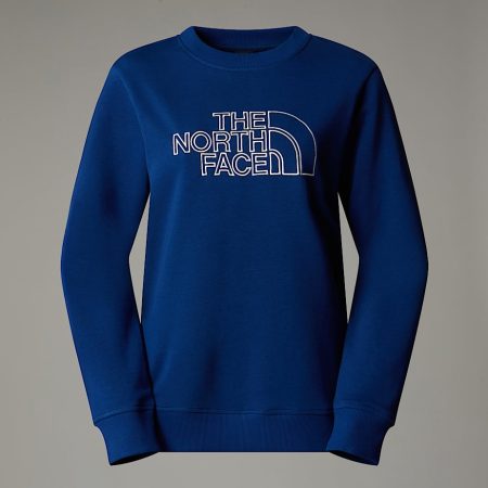 The North Face Drew Peak Light-sweatshirt Voor Dames Estate Blue-white Dune female