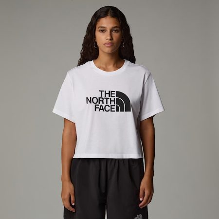 The North Face Cropped Easy-t-shirt Voor Dames Tnf White female