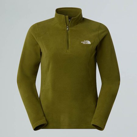 The North Face Emilia-fleece Met Kwartrits Voor Dames Forest Olive female