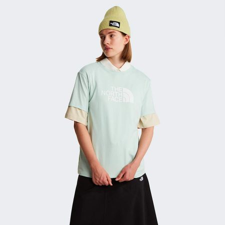 The North Face Evolution Half Dome Relaxed T-shirt Voor Dames Opal Frost female