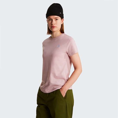 The North Face Evolution Simple Dome Slim T-shirt Voor Dames Metal Pink female