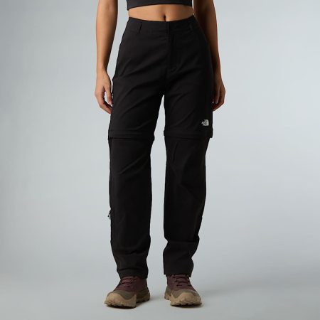 The North Face Afritsbare Exploration-broek Met Normale Pasvorm En Rechte Pijpen Voor Dames Tnf Black female