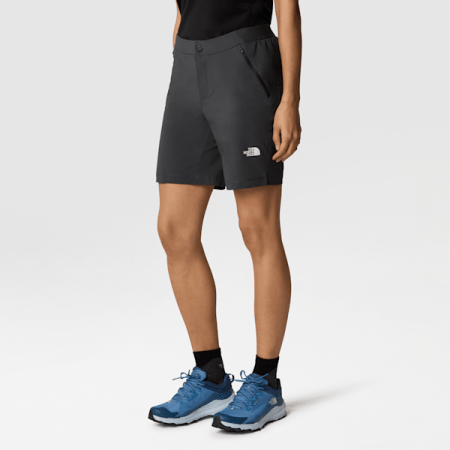 The North Face Slim Tapered Felik-short Voor Dames Asphalt Grey-tnf Black female