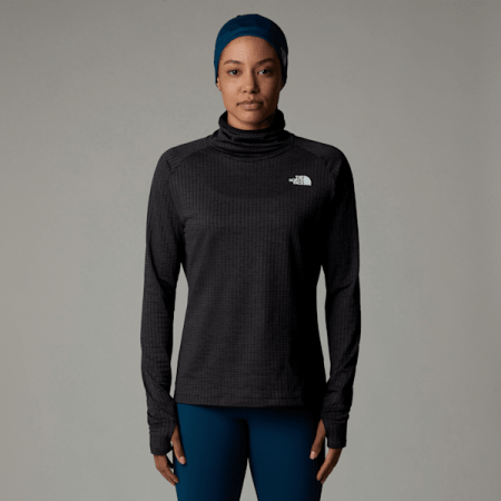 The North Face Flex Warm-top Met Trechterhals Voor Dames Tnf Black Light Heather female