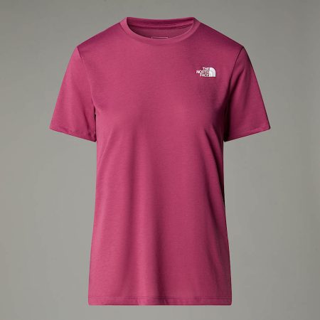 The North Face Foundation-t-shirt Met Half Dome-print Voor Dames Cyber Berry female