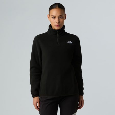 The North Face Glacier-fleece Met Kwartrits Voor Dames Tnf Black female