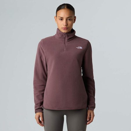 The North Face Glacier-fleece Met Kwartrits Voor Dames Tawny Quartz female