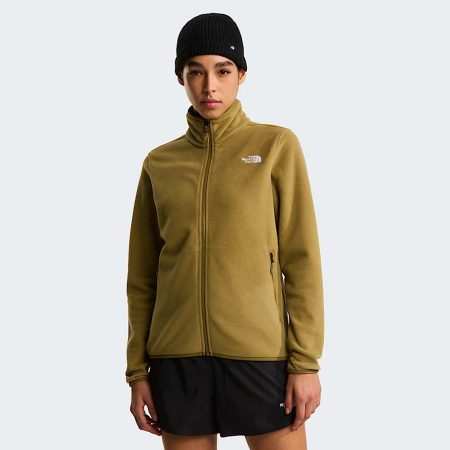The North Face Glacier-fleece Met Volledige Rits Voor Dames Cedar female