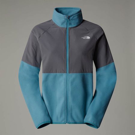 The North Face Zware Glacier-fleece Met Volledige Rits Voor Dames Algae Blue-smoked Pearl female