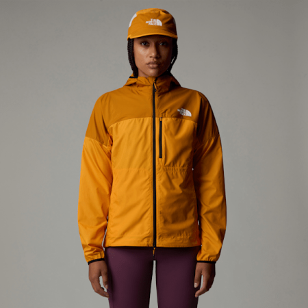 The North Face Higher Run-windjas Voor Dames Apricot Glaze-iron Citrus female