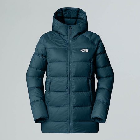 The North Face Hyalite-donsparka Met Capuchon Voor Dames Midnight Petrol female