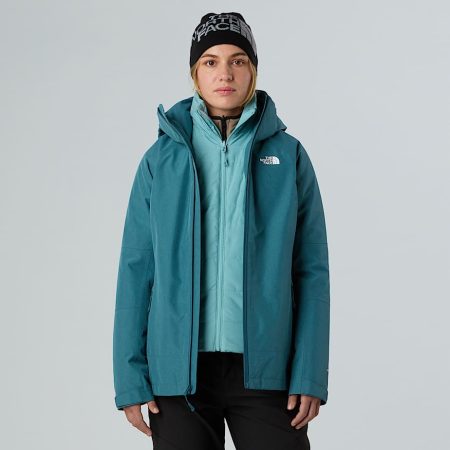 The North Face Inlux Triclimate-jas Voor Dames Space Dark Heather-blue Eclipse female