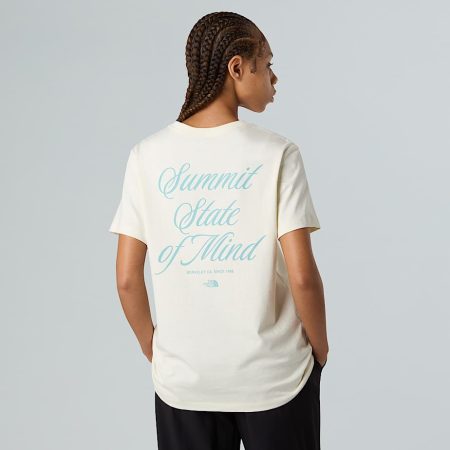The North Face Inspire Exploration Relaxed T-shirt Voor Dames White Dune-blue Eclipse female