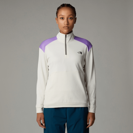 The North Face Kikash-sweatshirt Met Kwartrits Voor Dames White Dune female