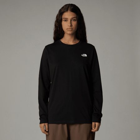 The North Face Simple Dome-t-shirt Met Lange Mouwen Voor Dames Tnf Black female