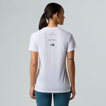 The North Face Multiple Placement-t-shirt Met Print Voor Dames Tnf White female