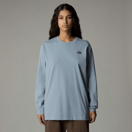 The North Face Natural Dye-t-shirt Met Lange Mouwen Voor Dames Smoked Pearl Natural Dye female