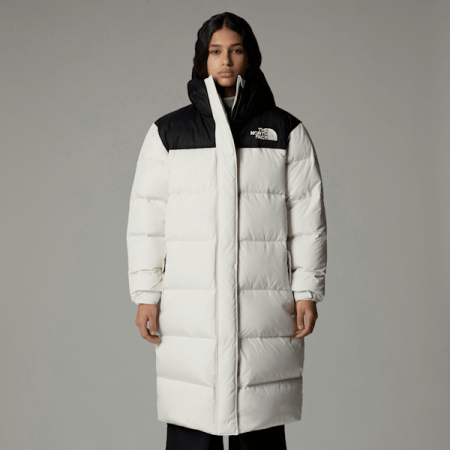 The North Face Nuptse-parka Voor Dames White Dune-tnf Black female