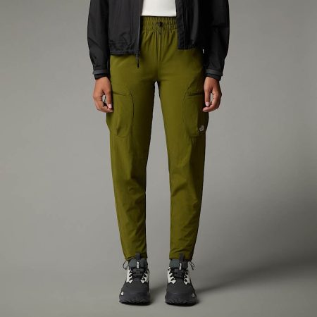 The North Face Inpakbare Joggingbroek Met Normale Pasvorm En Rechte Pijpen Voor Dames Forest Olive-npf female