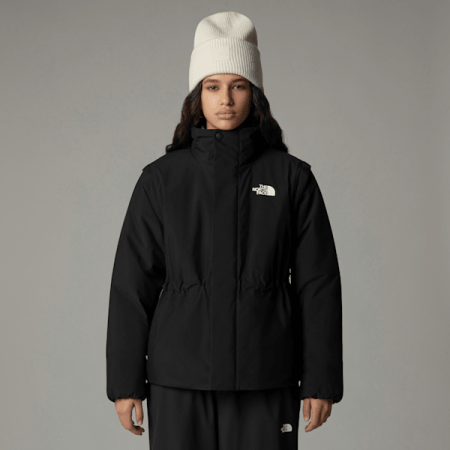 The North Face Afritsbare Gewatteerde 2-in-1-jas Voor Dames Tnf Black female