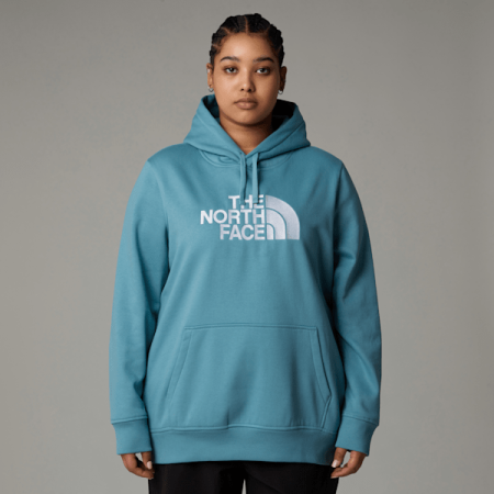 The North Face Plus Size Drew Peak-trui Met Capuchon Voor Dames Algae Blue female