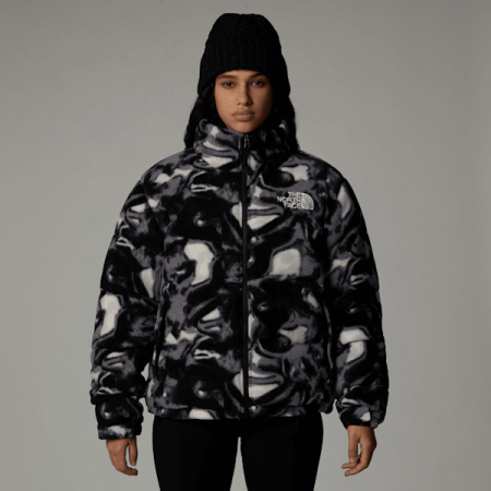 The North Face Polar Nuptse-jas Voor Dames Tnf Black Liquid Print female