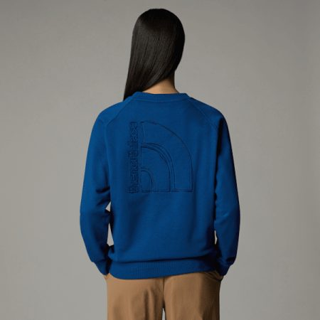 The North Face Rmst Logo Relaxed-sweatshirt Voor Dames Estate Blue female