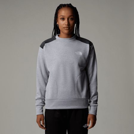 The North Face Reaxion-fleece Sweatshirt Voor Dames Tnf Light Grey Heather-asphalt Grey female