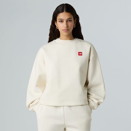 The North Face Red Box-sweatshirt Voor Dames White Dune female