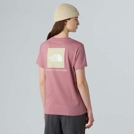 The North Face Relaxed Nse Box-t-shirt Voor Dames Nostalgia Rose-gravel female